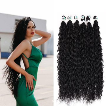 Synthetic Afro Kinky Curly Hair Bundles Extensions 18-30 Inch Soft  Long Hair Synthetic Wave Hair Synthetic Weaving Extension